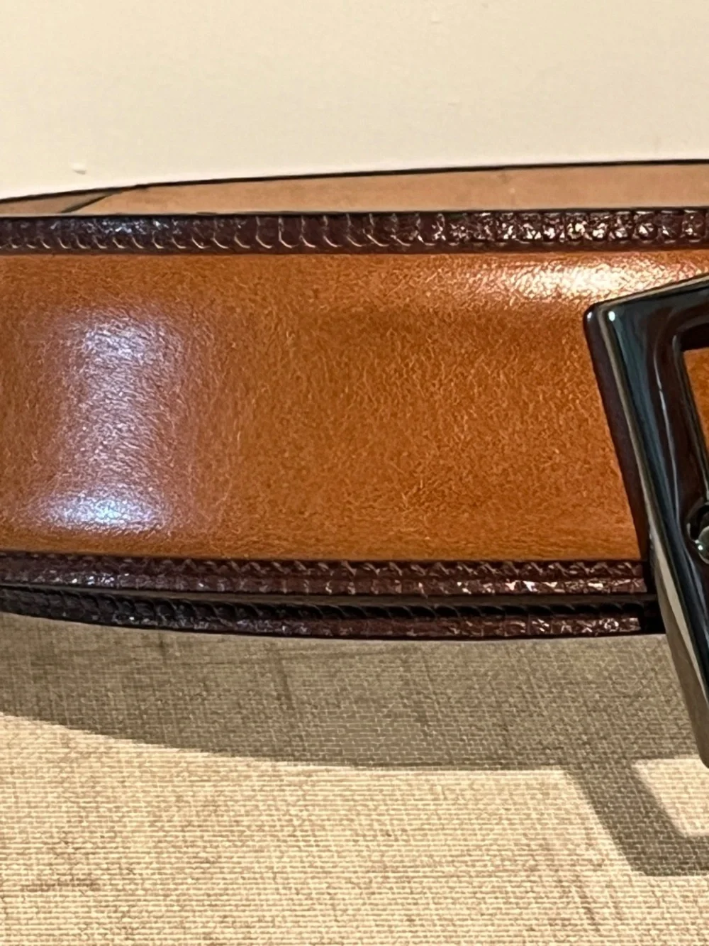 BOSS by Hugo Boss Men's Brown Leather Belt - Sz 42 - NEW!